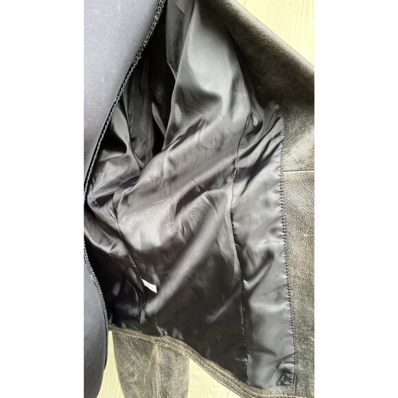 CRIPPLE CREEK Studded Leather Jacket Sz L Western Cowgirl Biker - Picture 9 of 11